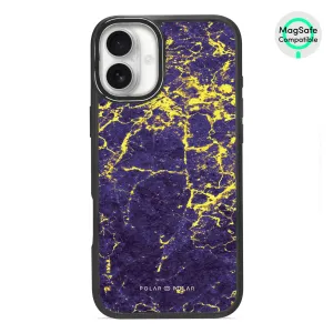 Purple Night - iPhone 16 Plus Frosted Black Bumper MagSafe Case