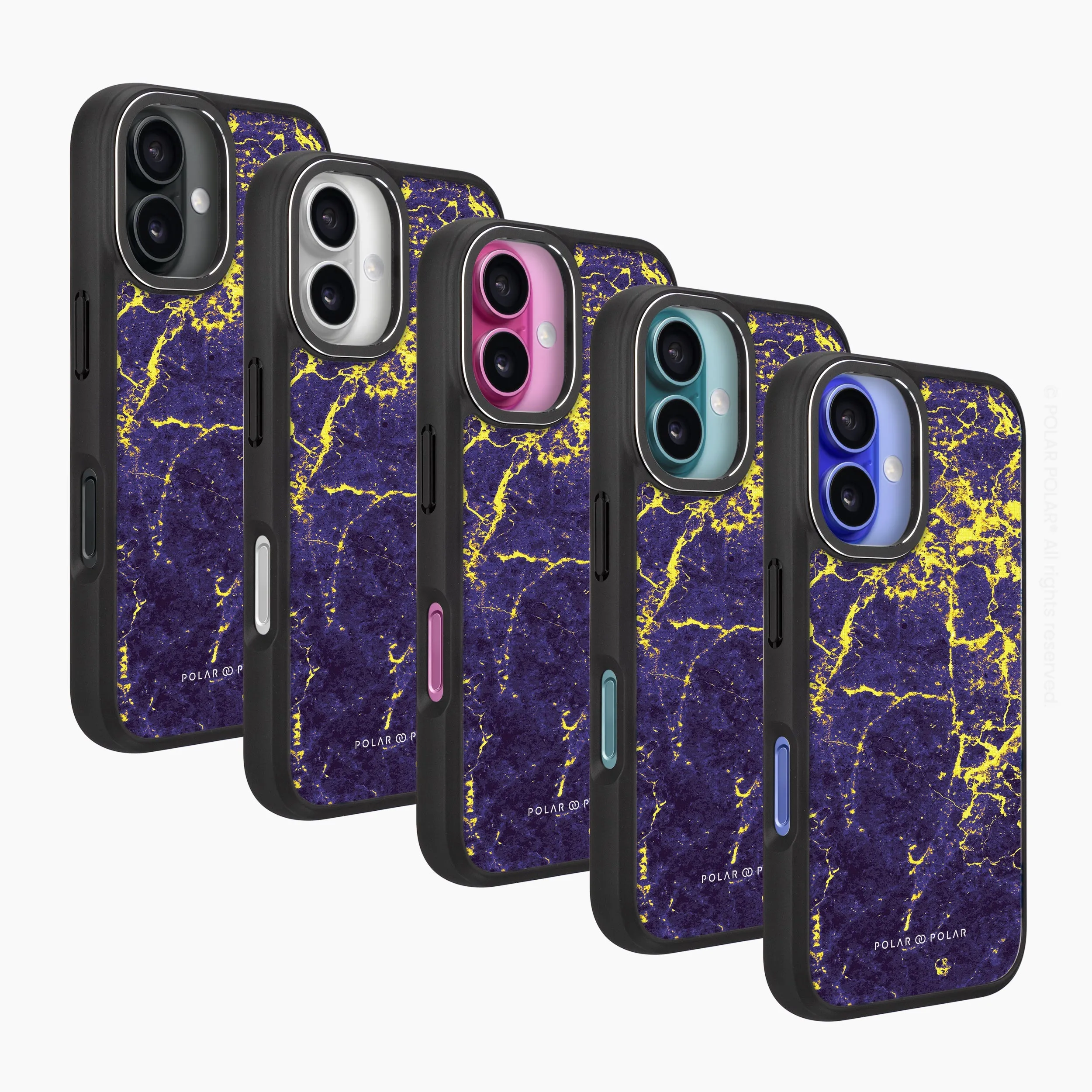 Purple Night - iPhone 16 Plus Frosted Black Bumper MagSafe Case