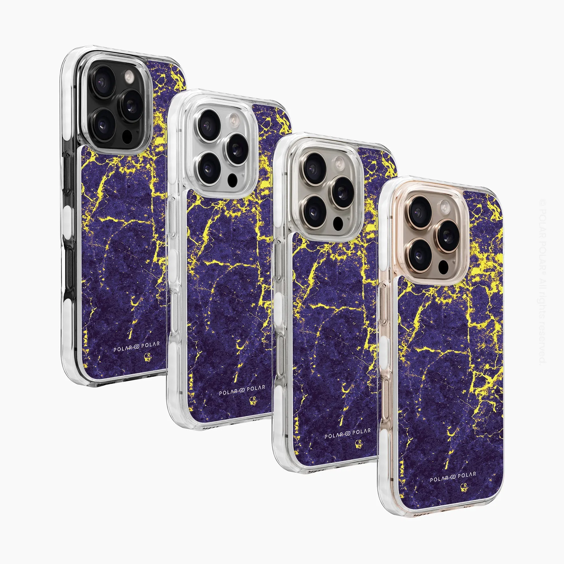 Purple Night - iPhone 16 Pro Clear Bumper MagSafe Case