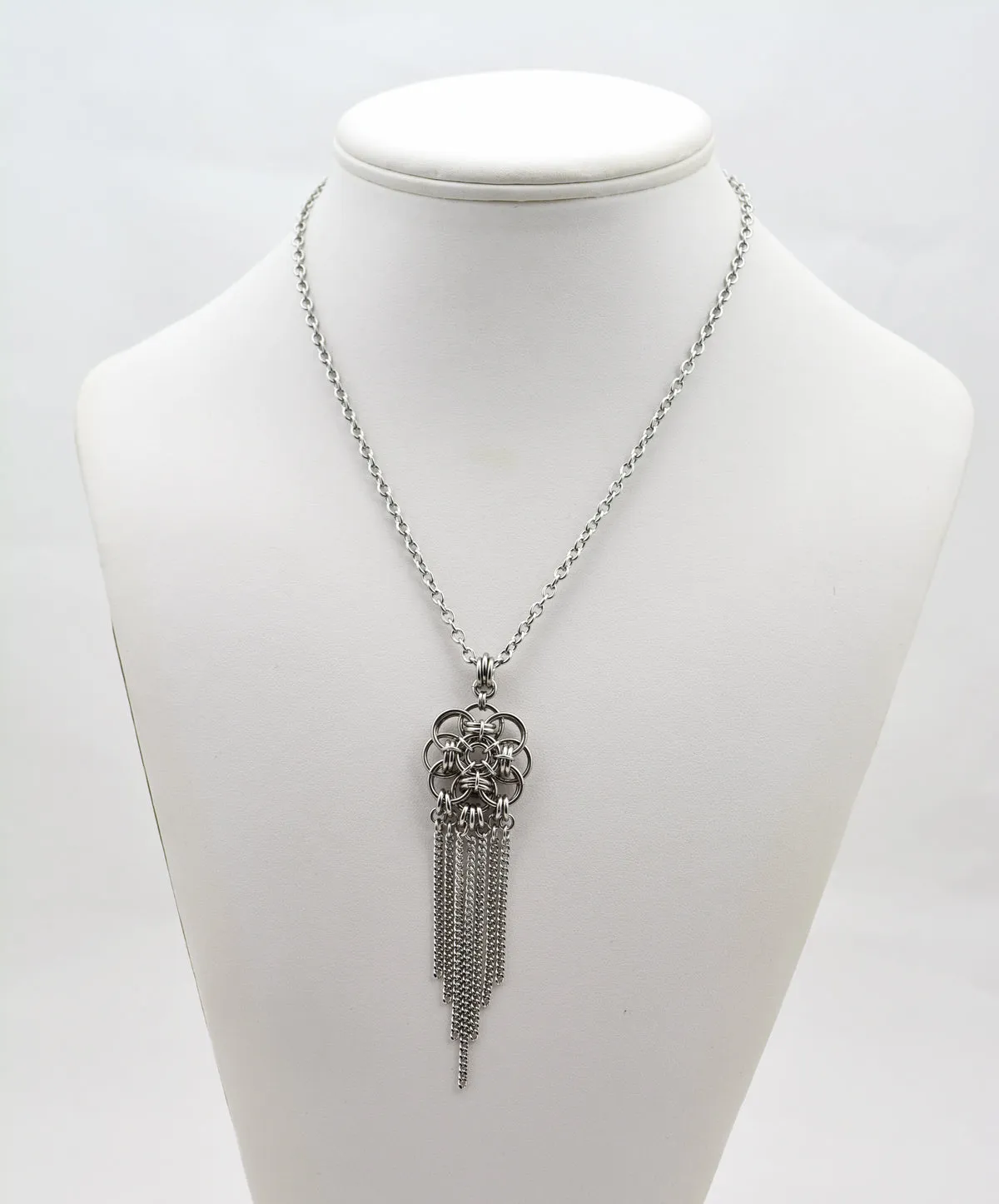 Quantum Rose SMALL Pendant with Fringe