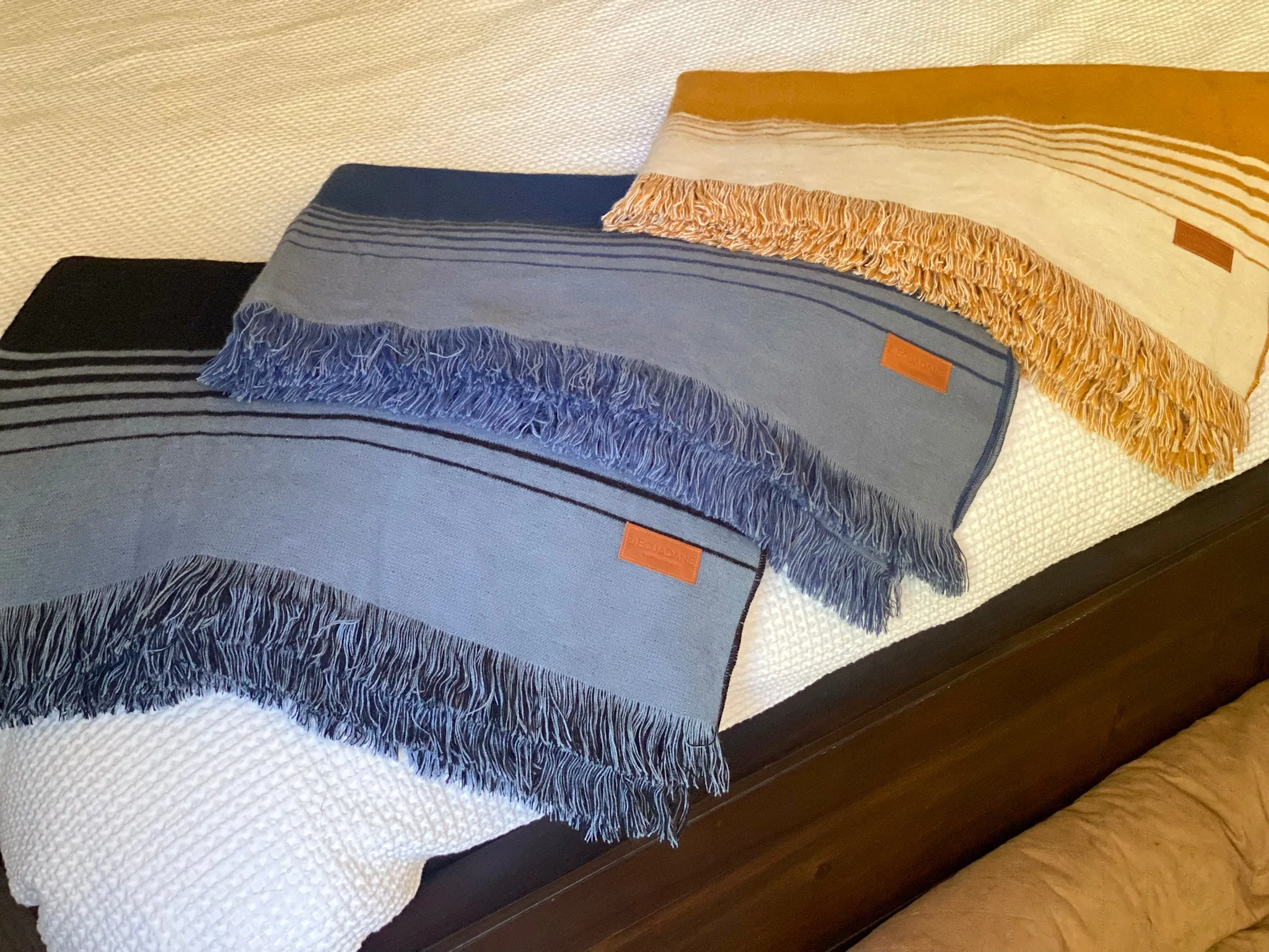 Quilotoa Black and Gray Luxury Throw Blanket