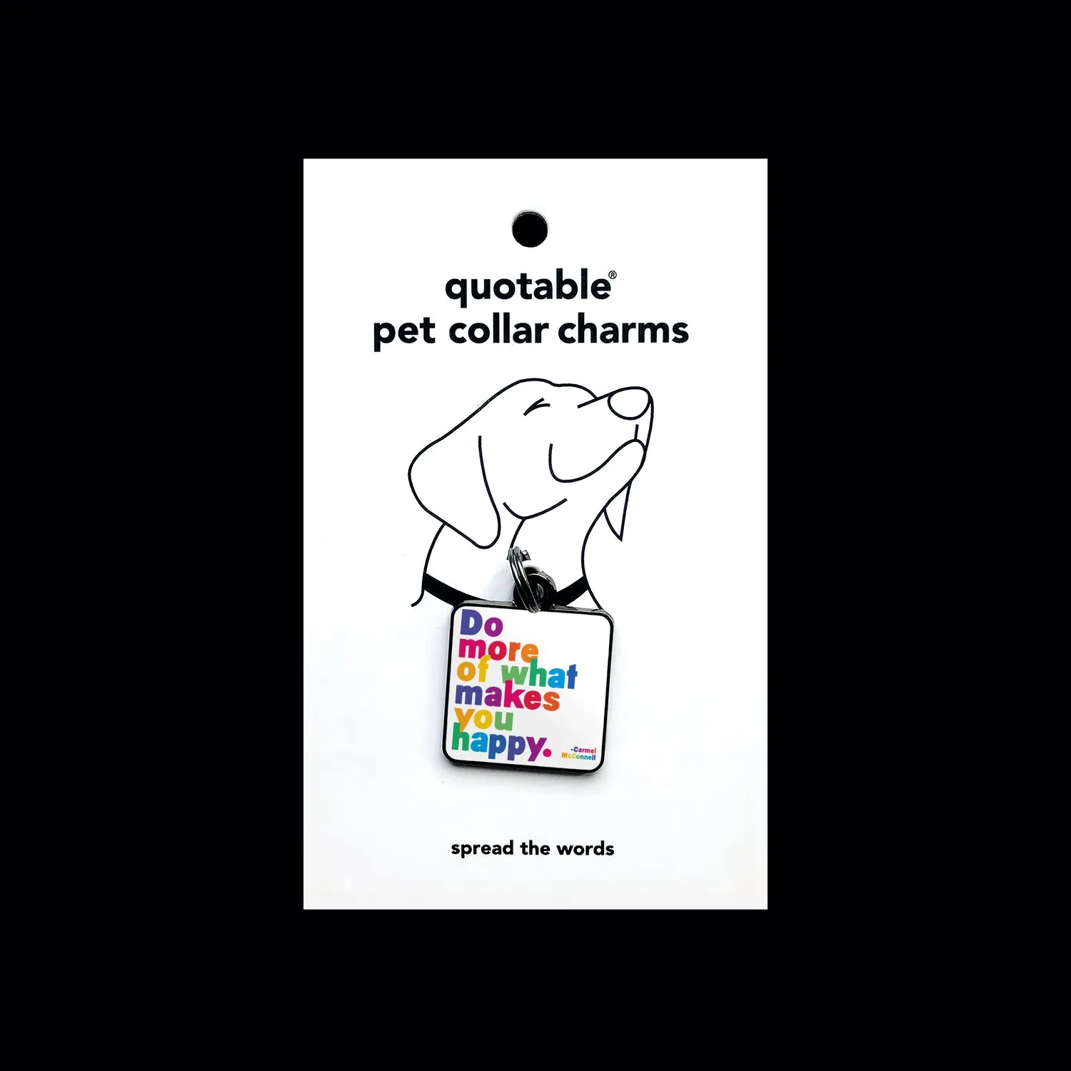 "do more" pet collar charm