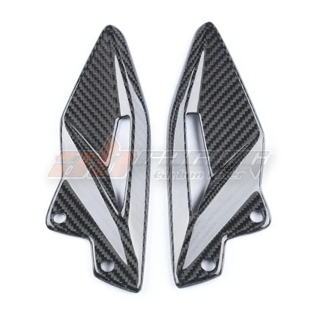 Rearset Foot Mount Heel Guard Plates Fairing Cowl For Triumph Street Triple 765 RS 2016 20 Full Carbon Fiber 100%