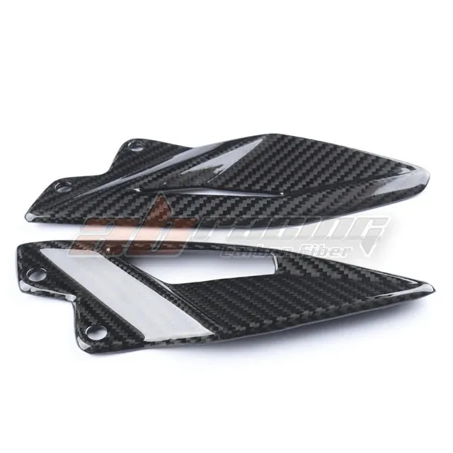 Rearset Foot Mount Heel Guard Plates Fairing Cowl For Triumph Street Triple 765 RS 2016 20 Full Carbon Fiber 100%