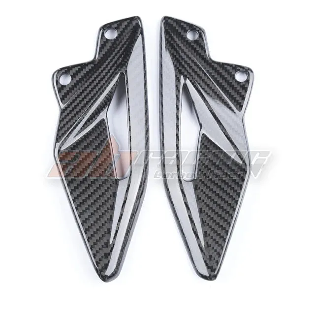 Rearset Foot Mount Heel Guard Plates Fairing Cowl For Triumph Street Triple 765 RS 2016 20 Full Carbon Fiber 100%