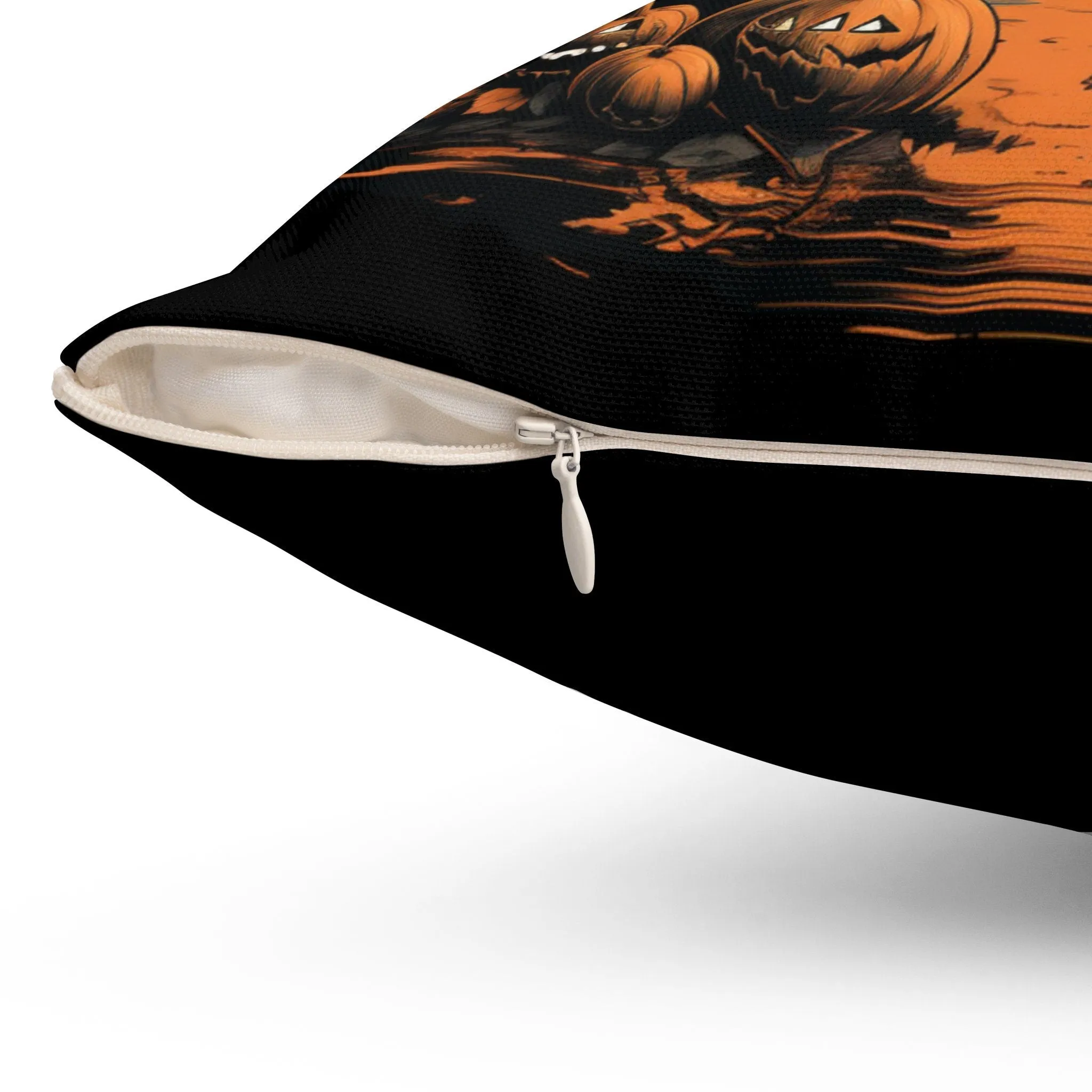 Reversible Halloween and Customizable Fall Throw Pillow - Personalize Your Autumn Decor!