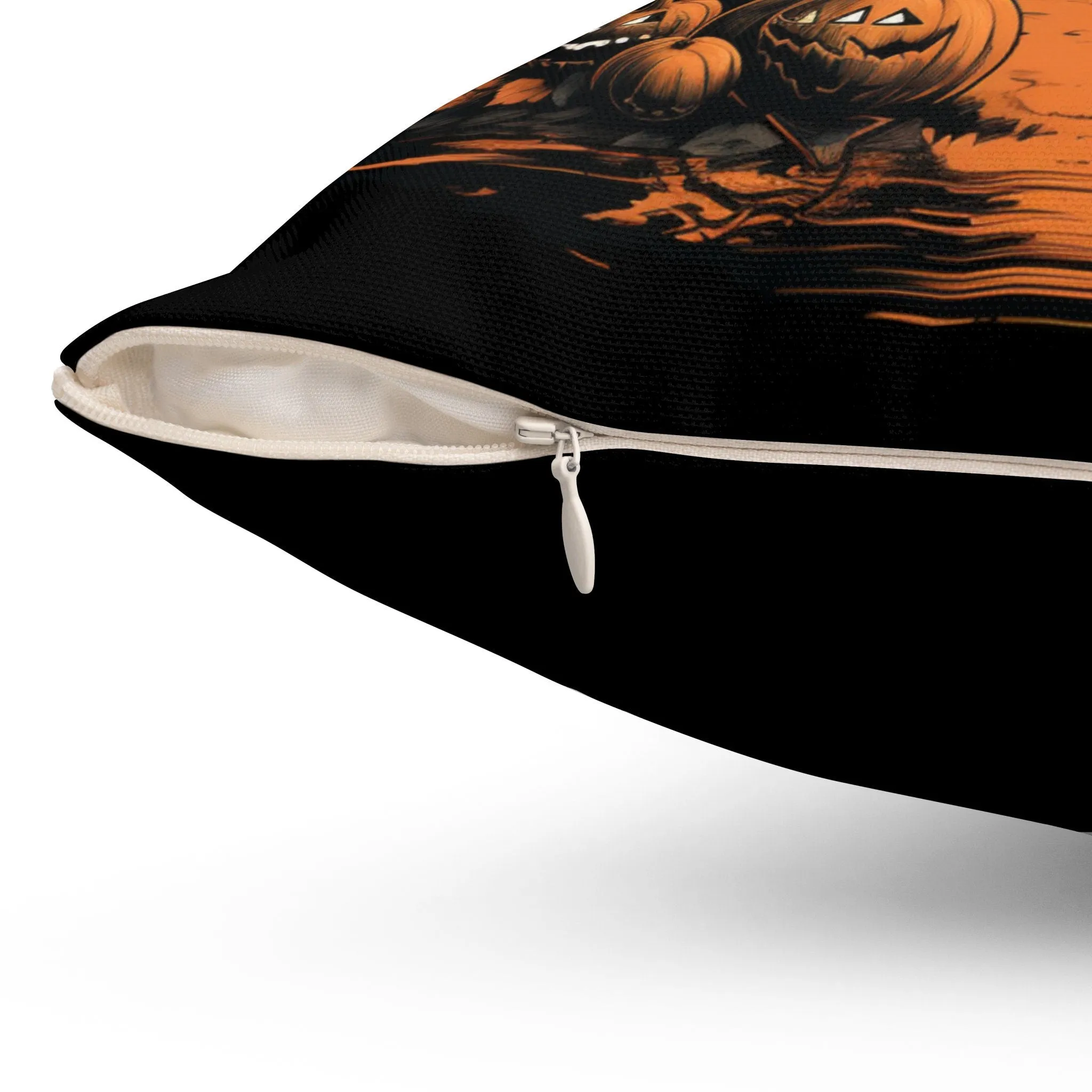 Reversible Halloween and Customizable Fall Throw Pillow - Personalize Your Autumn Decor!
