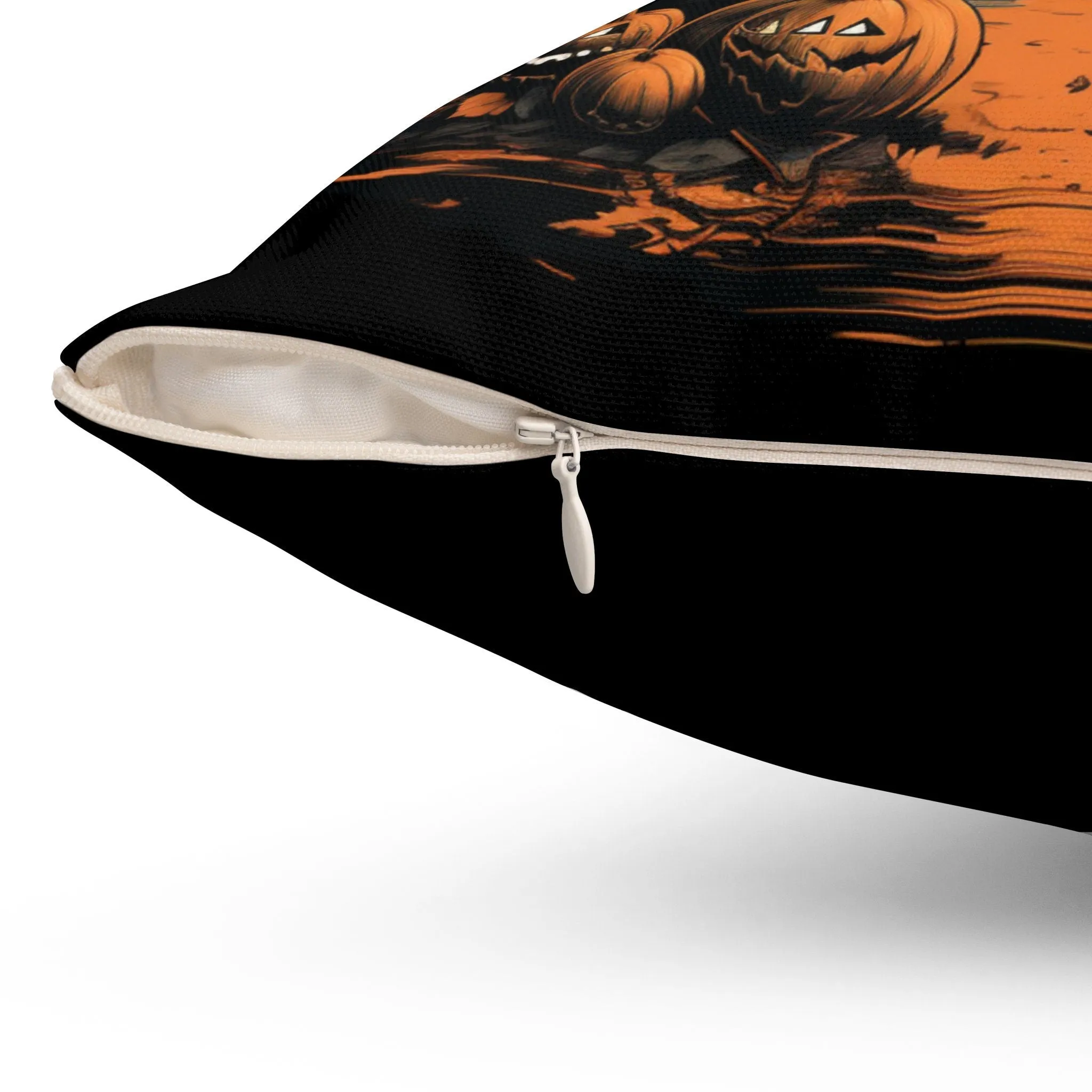Reversible Halloween and Customizable Fall Throw Pillow - Personalize Your Autumn Decor!
