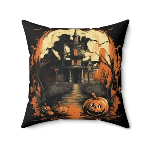 Reversible Halloween and Customizable Fall Throw Pillow - Personalize Your Autumn Decor!