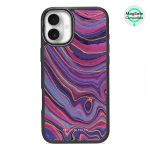 Rhythm in the Desert - iPhone 16 Plus Frosted Black Bumper MagSafe Case