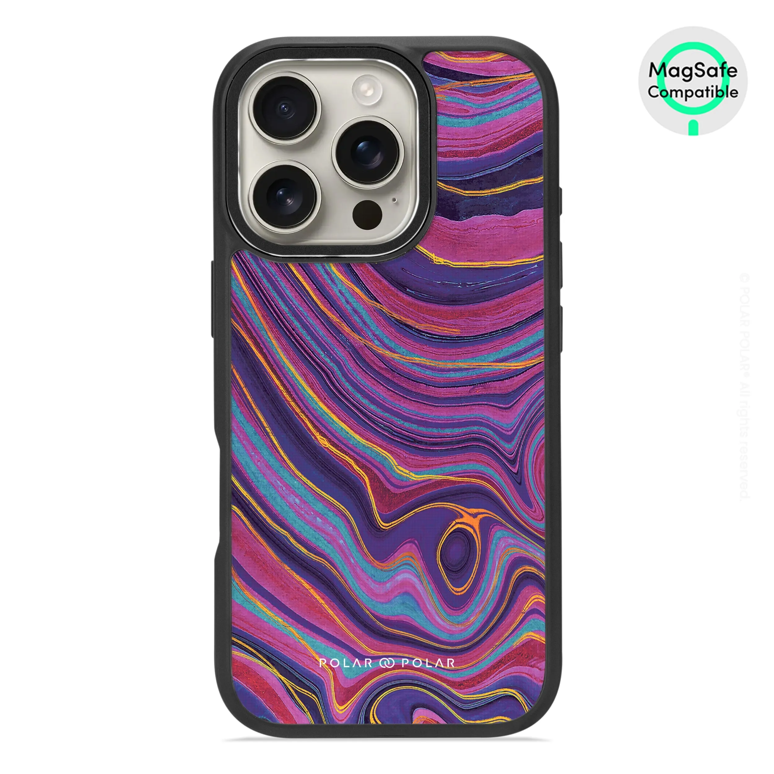 Rhythm in the Desert - iPhone 16 Pro Frosted Black Bumper MagSafe Case