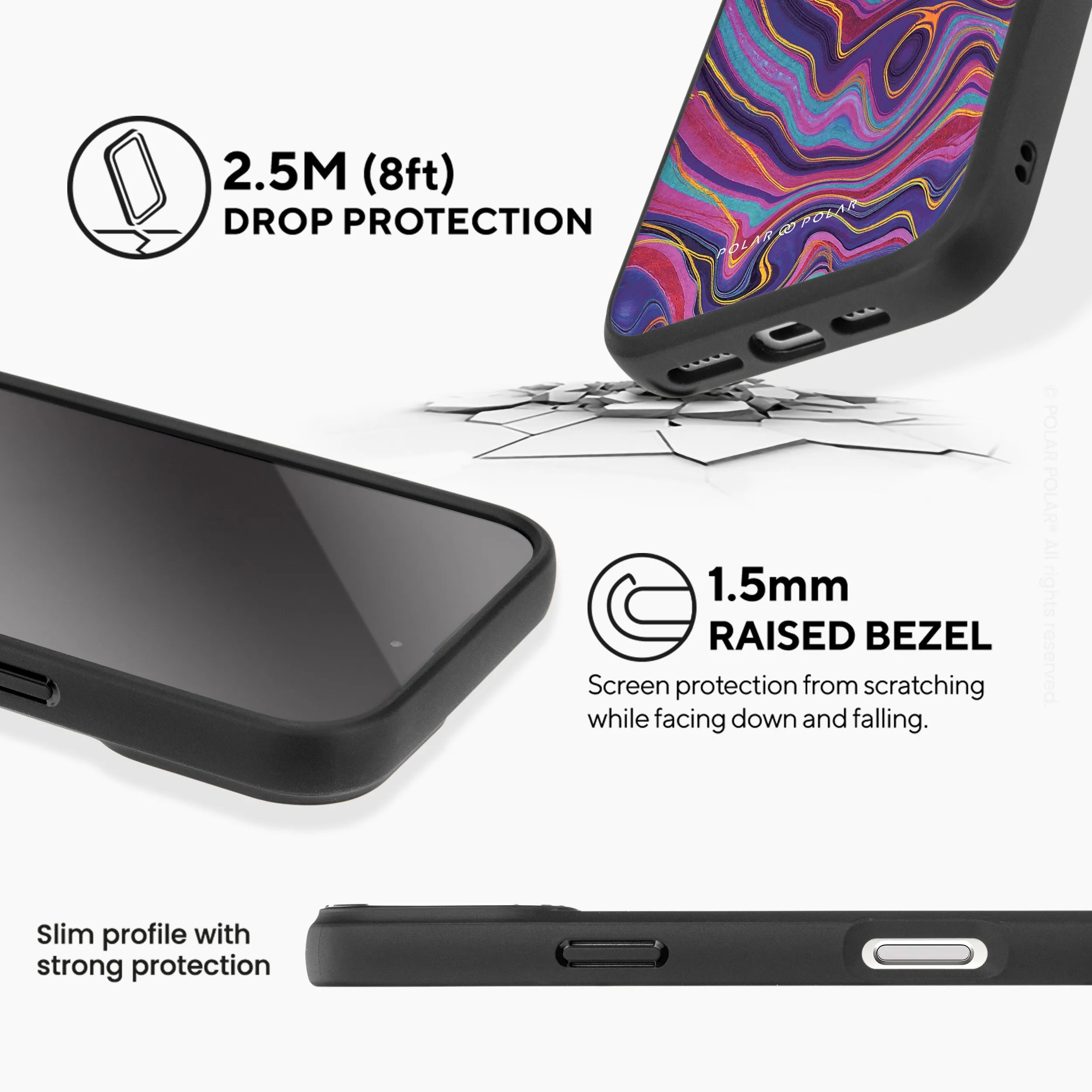 Rhythm in the Desert - iPhone 16 Pro Max Frosted Black Bumper MagSafe Case
