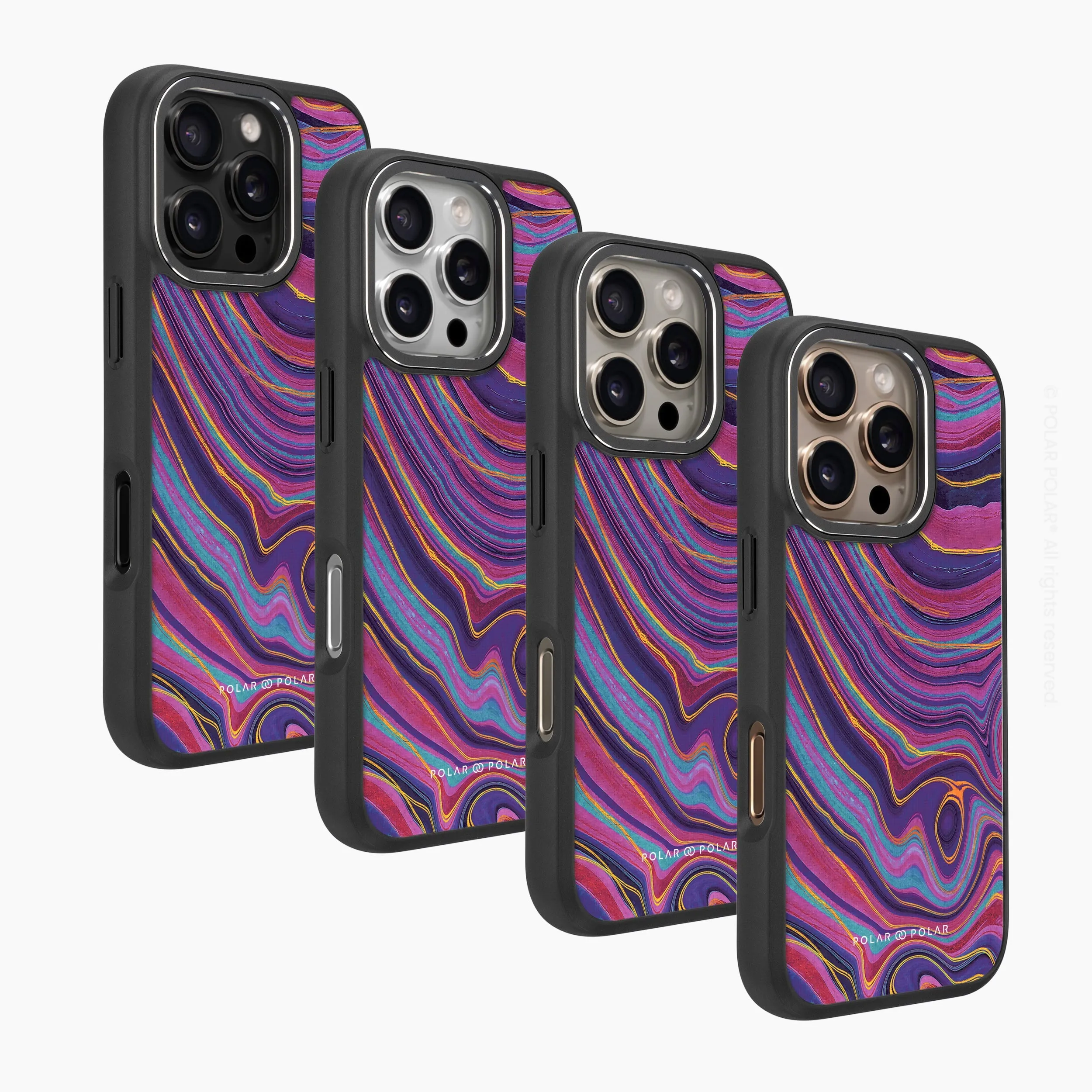 Rhythm in the Desert - iPhone 16 Pro Max Frosted Black Bumper MagSafe Case