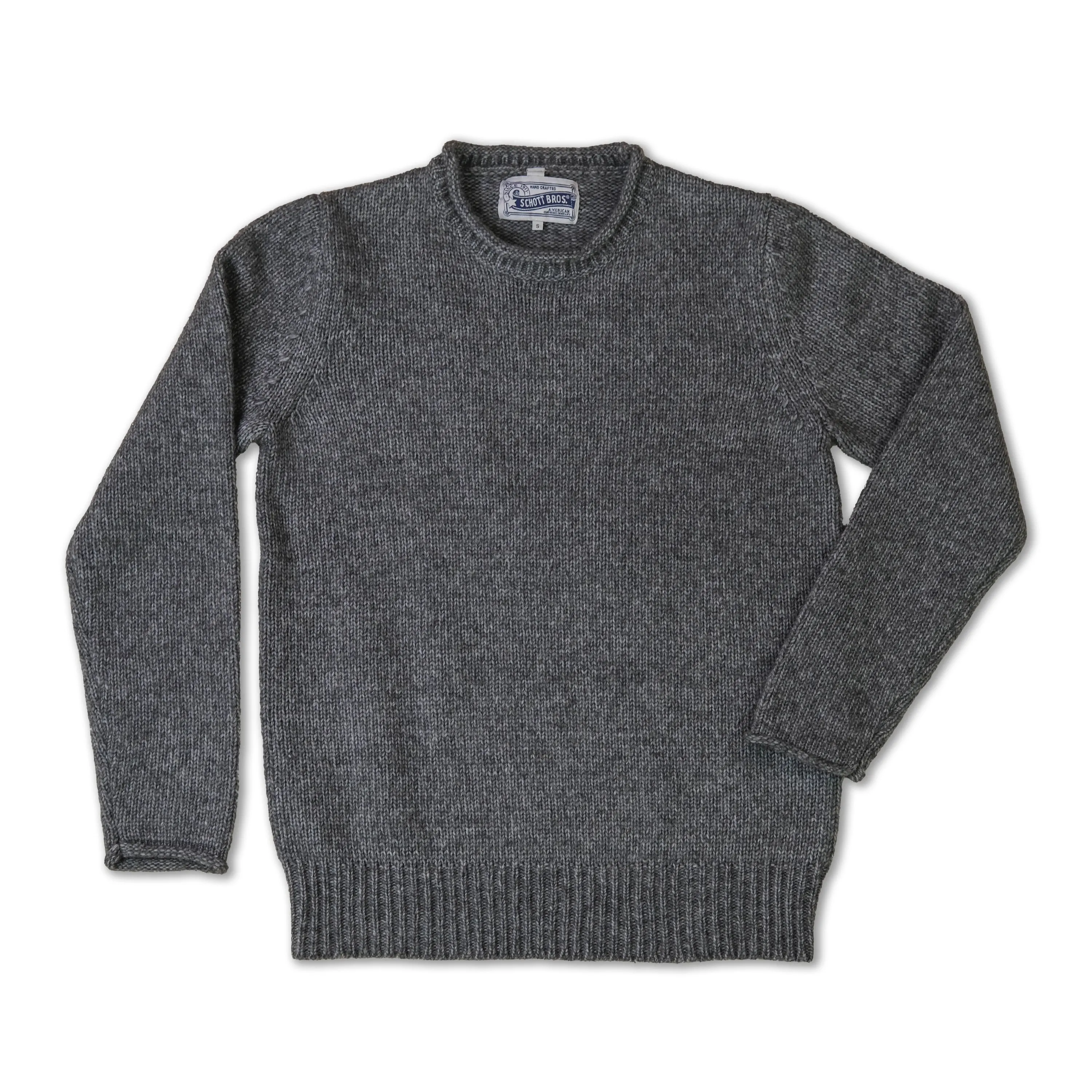 Rolled Edge Sweater | Charcoal
