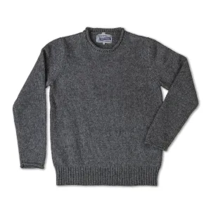Rolled Edge Sweater | Charcoal