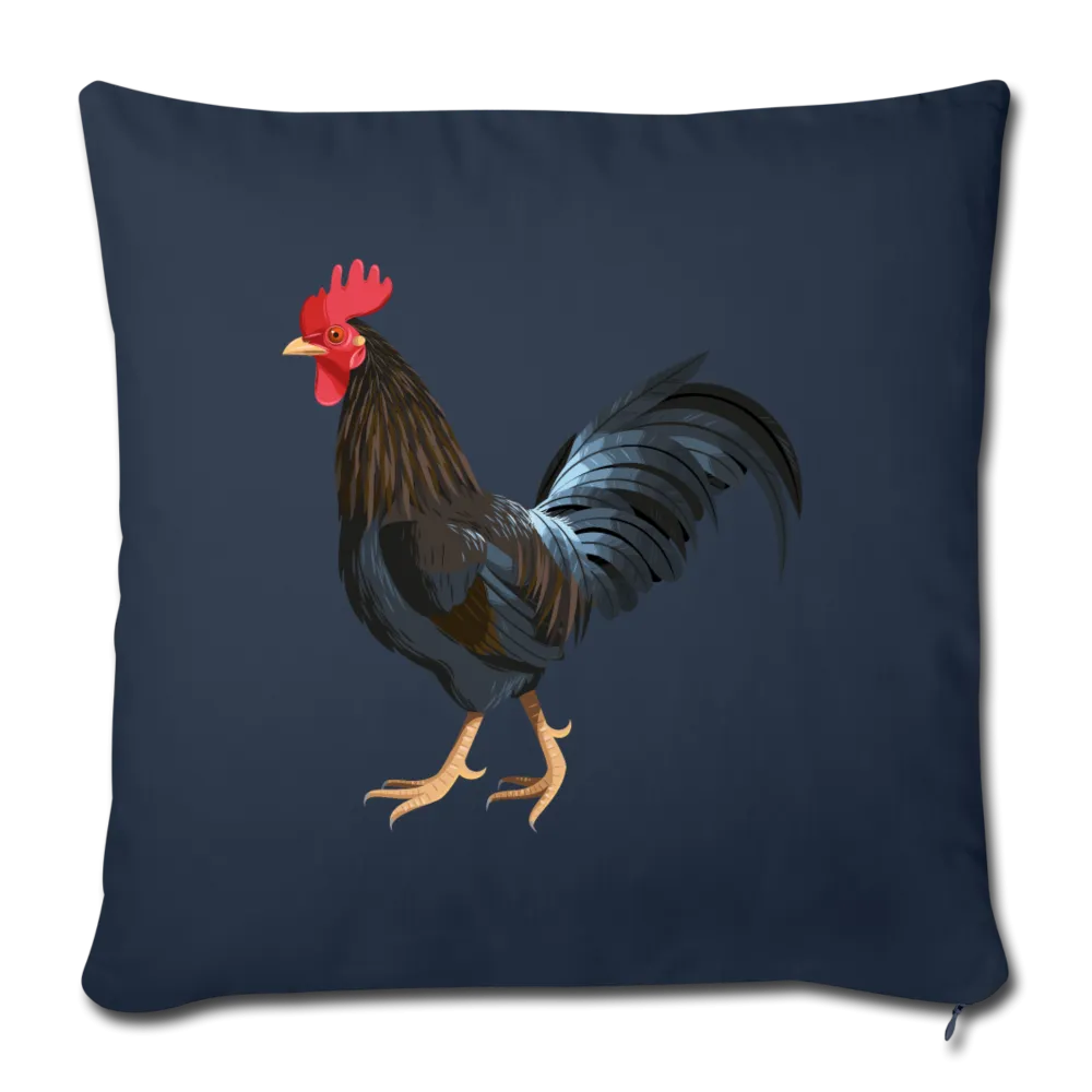Rooster Throw Pillow Cover 17.5” x 17.5”