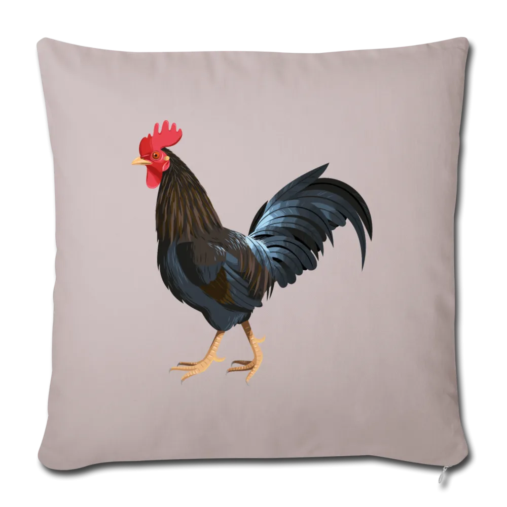 Rooster Throw Pillow Cover 17.5” x 17.5”