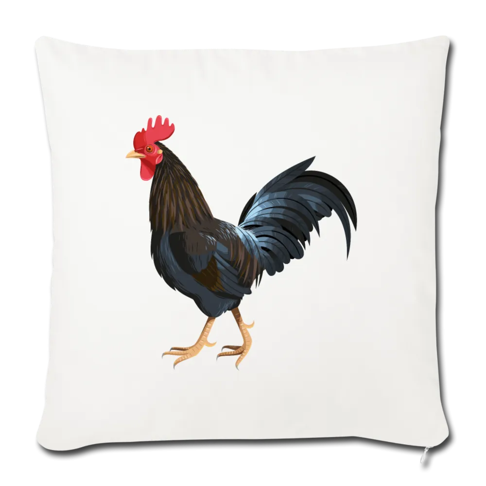 Rooster Throw Pillow Cover 17.5” x 17.5”