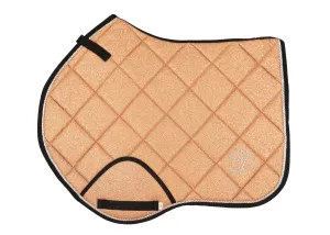Rose Gold Glitter Jump Saddle Pad