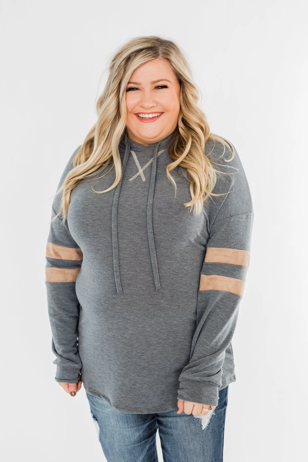 Run Around Town Lightweight Hoodie- Steel Grey