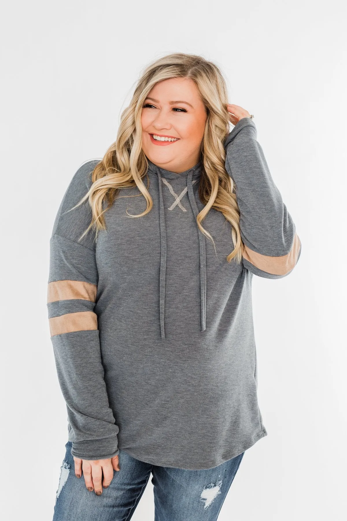 Run Around Town Lightweight Hoodie- Steel Grey
