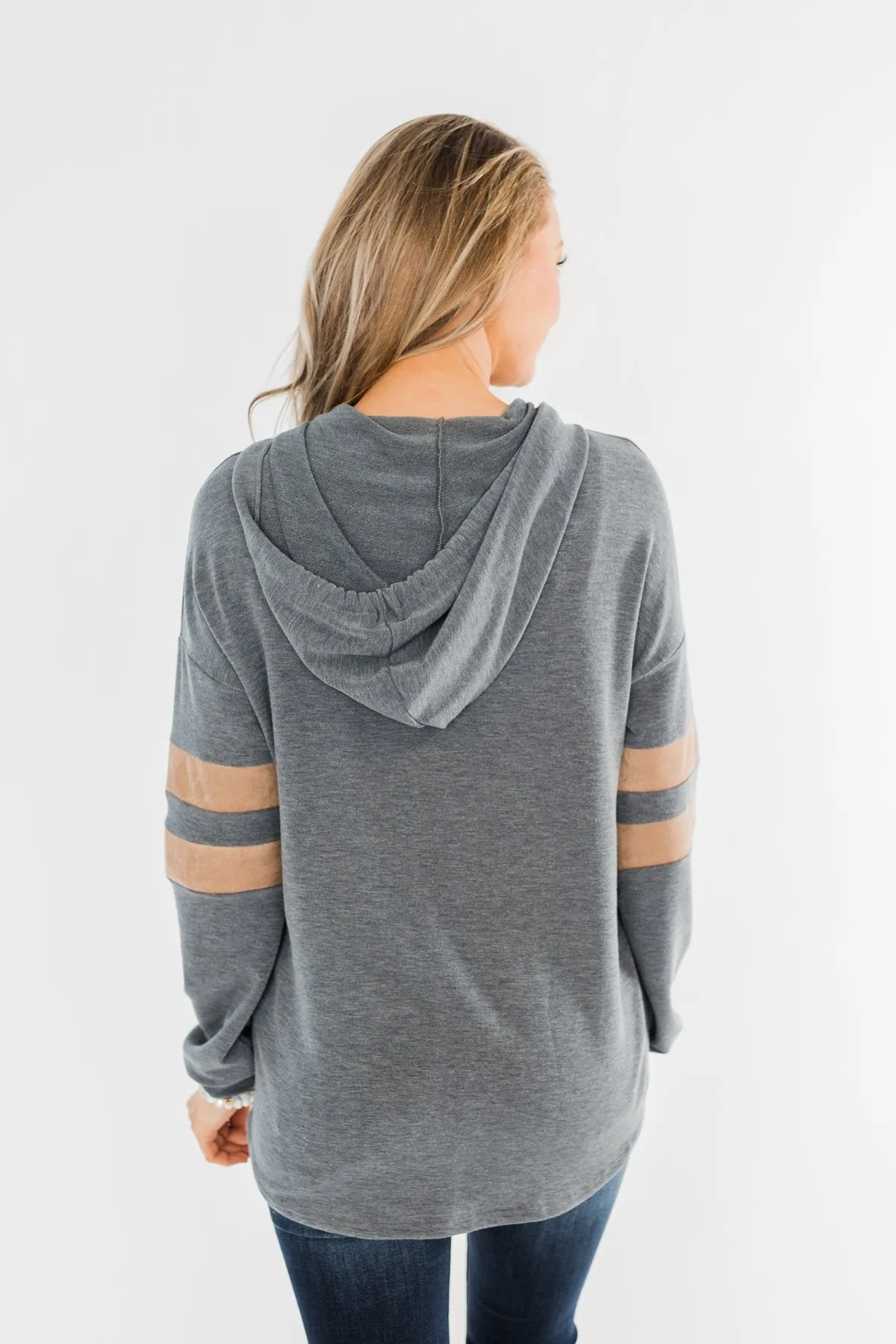 Run Around Town Lightweight Hoodie- Steel Grey