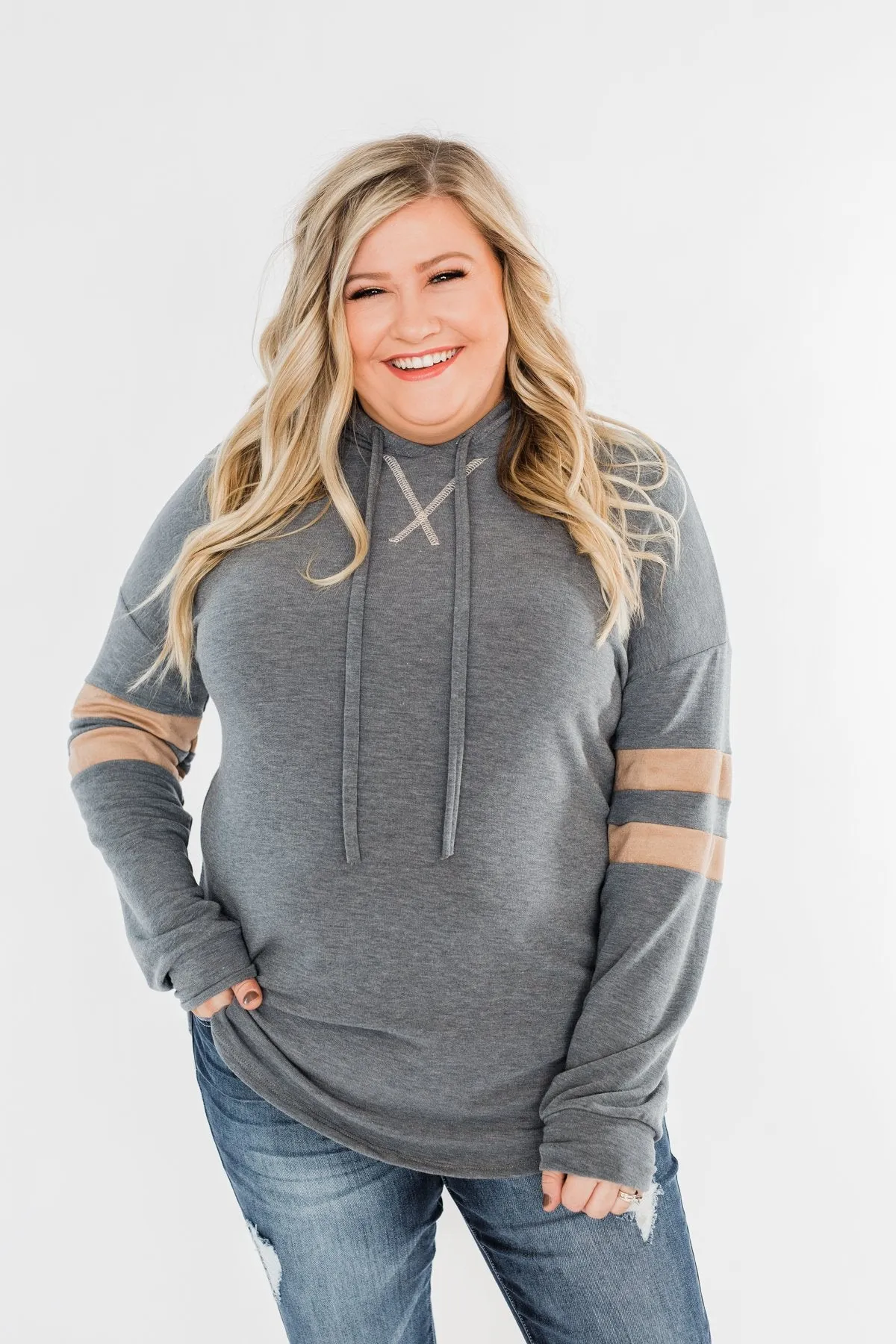 Run Around Town Lightweight Hoodie- Steel Grey