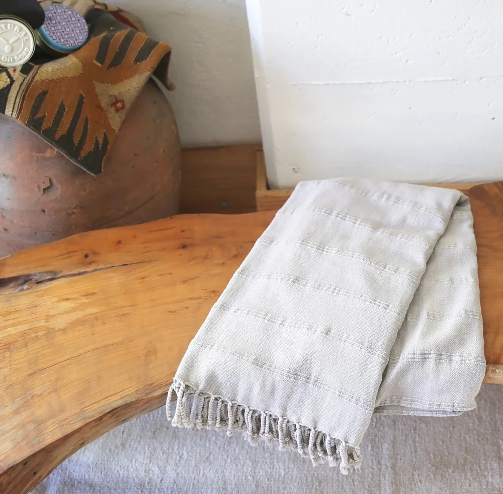 Rustic Pestemal in Natural