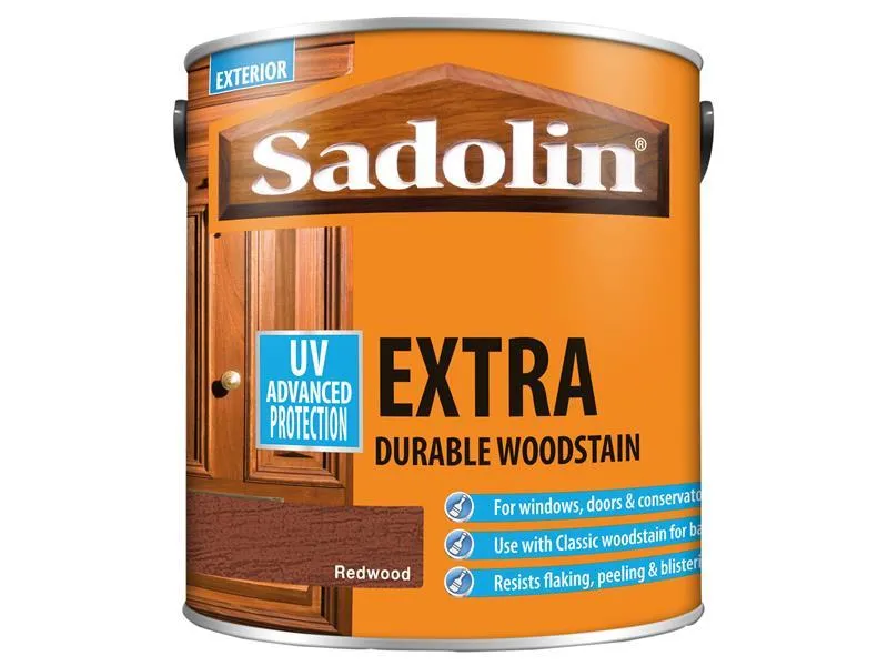 Sadolin Extra Durable Woodstain Redwood 2.5 Litre