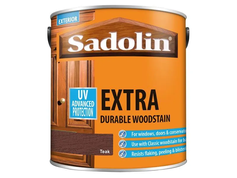 Sadolin Extra Durable Woodstain Teak 2.5 Litre