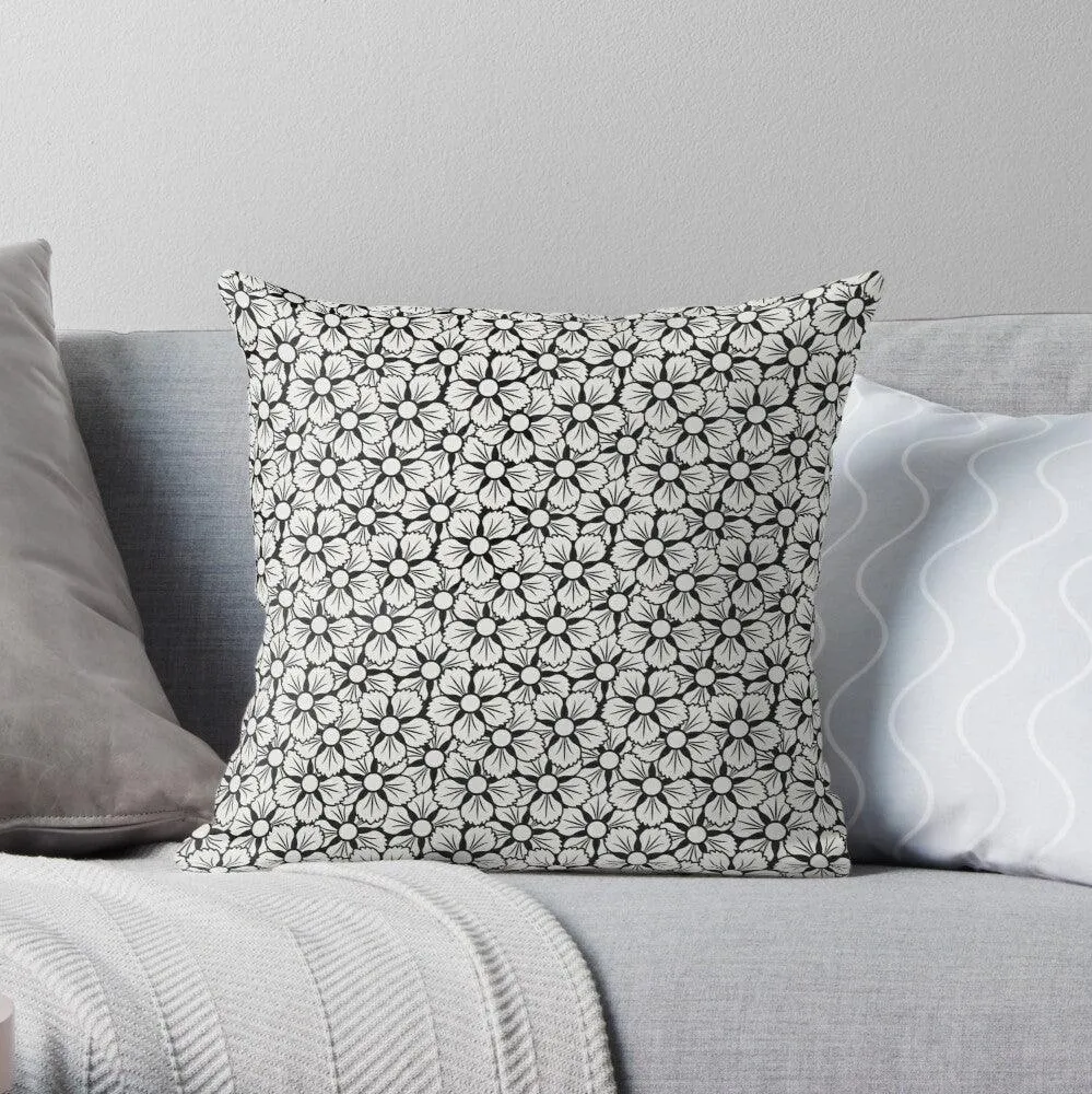 Sakura Flower Throw Pillow