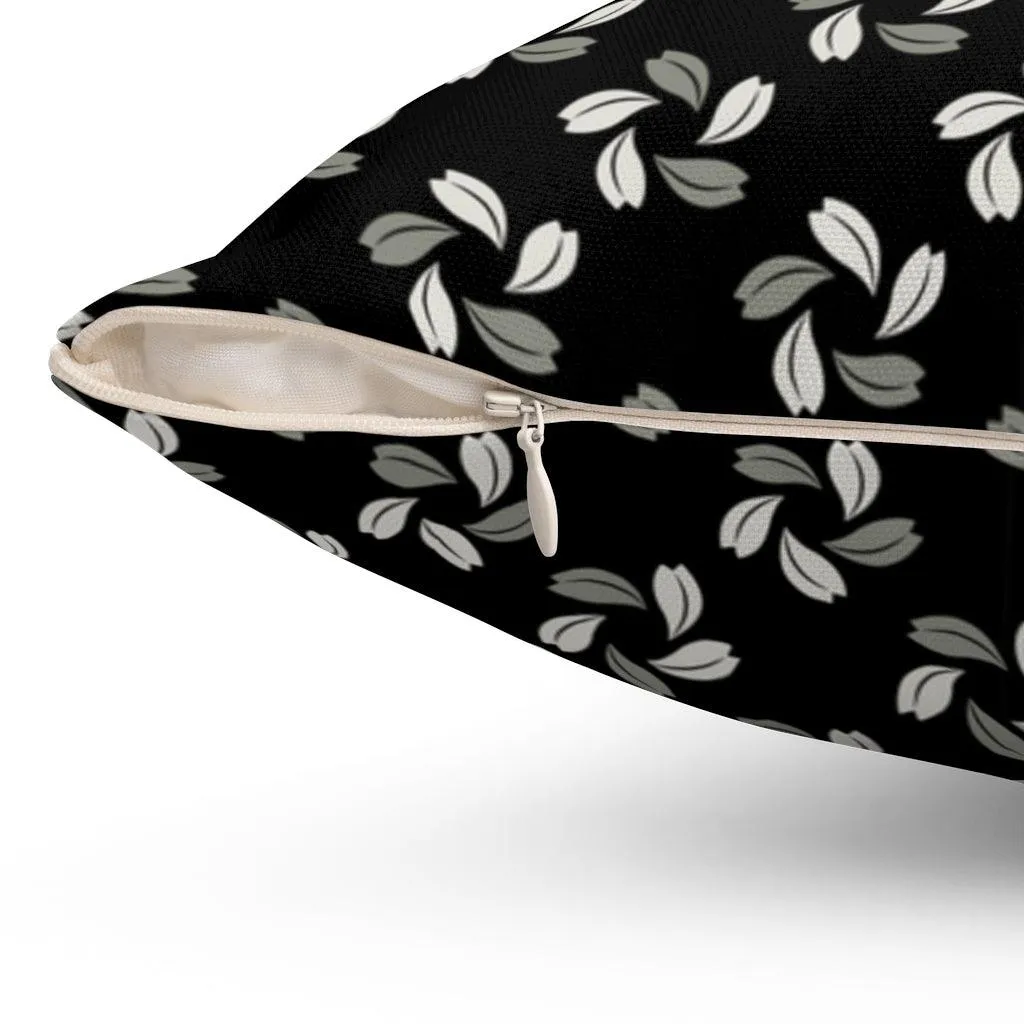 Sakura Petals Throw Pillow