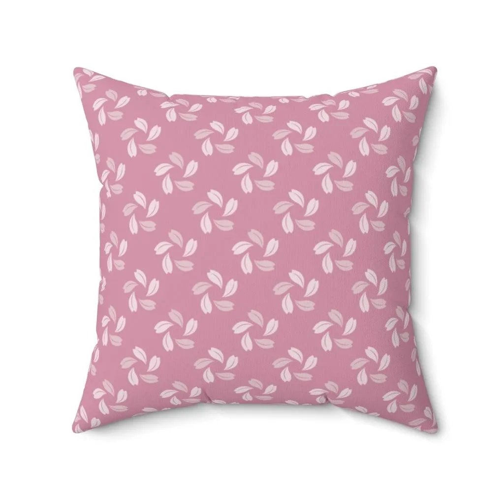 Sakura Petals Throw Pillow