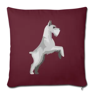 Schnauzer Throw Pillow Cover 18” x 18”