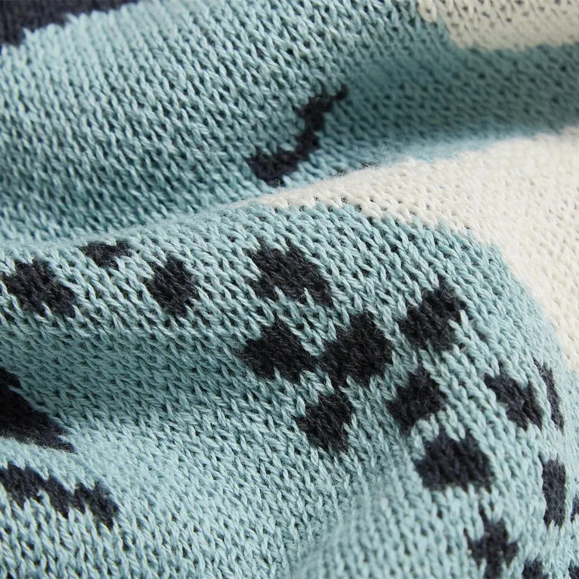 Seahorse Serenity Cotton Throw Blanket