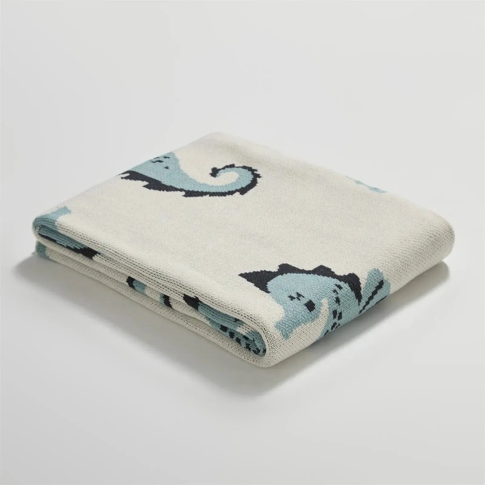 Seahorse Serenity Cotton Throw Blanket