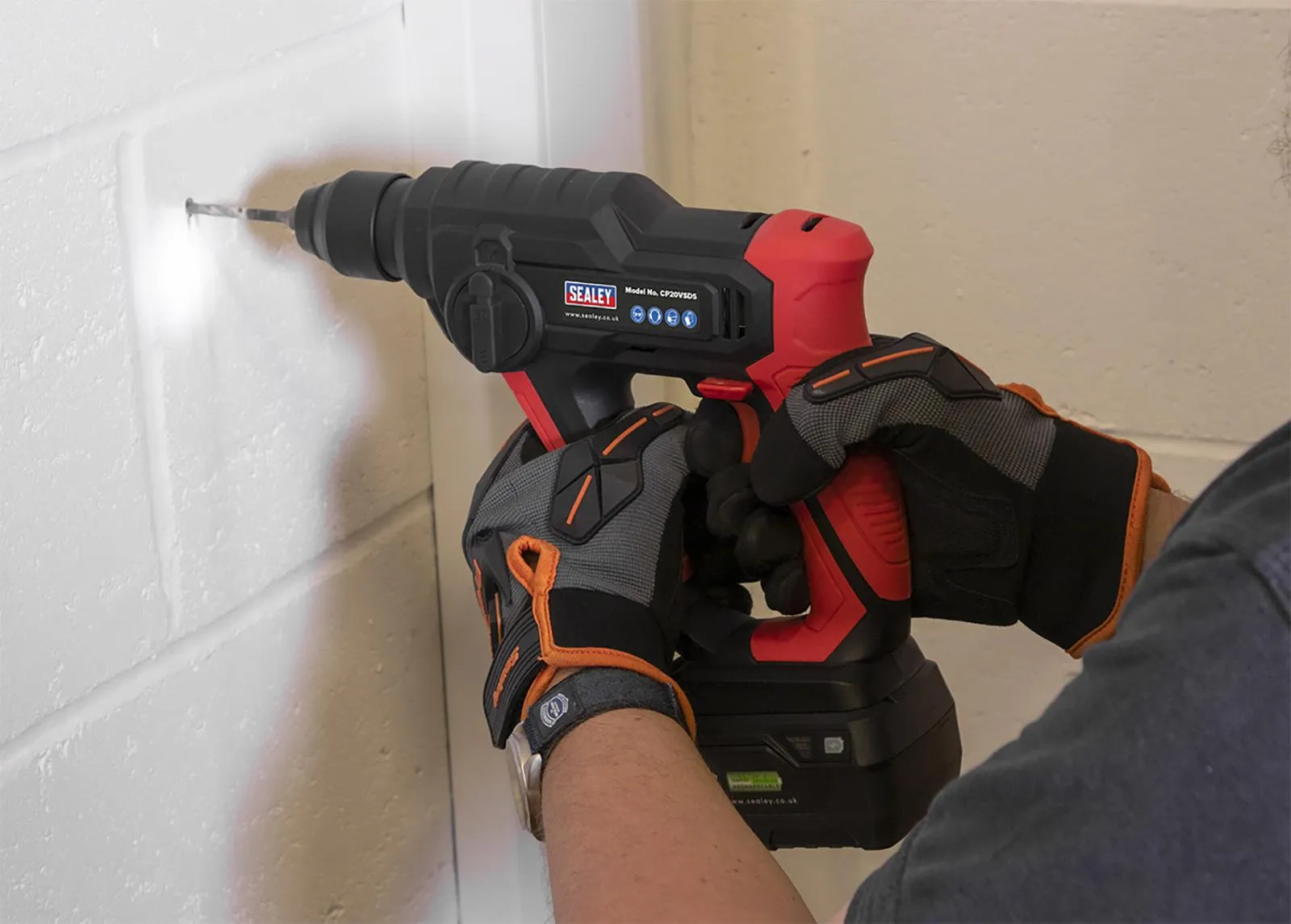 Sealey Rotary Hammer Drill 20V SDS Plus Body Only CP20V Series
