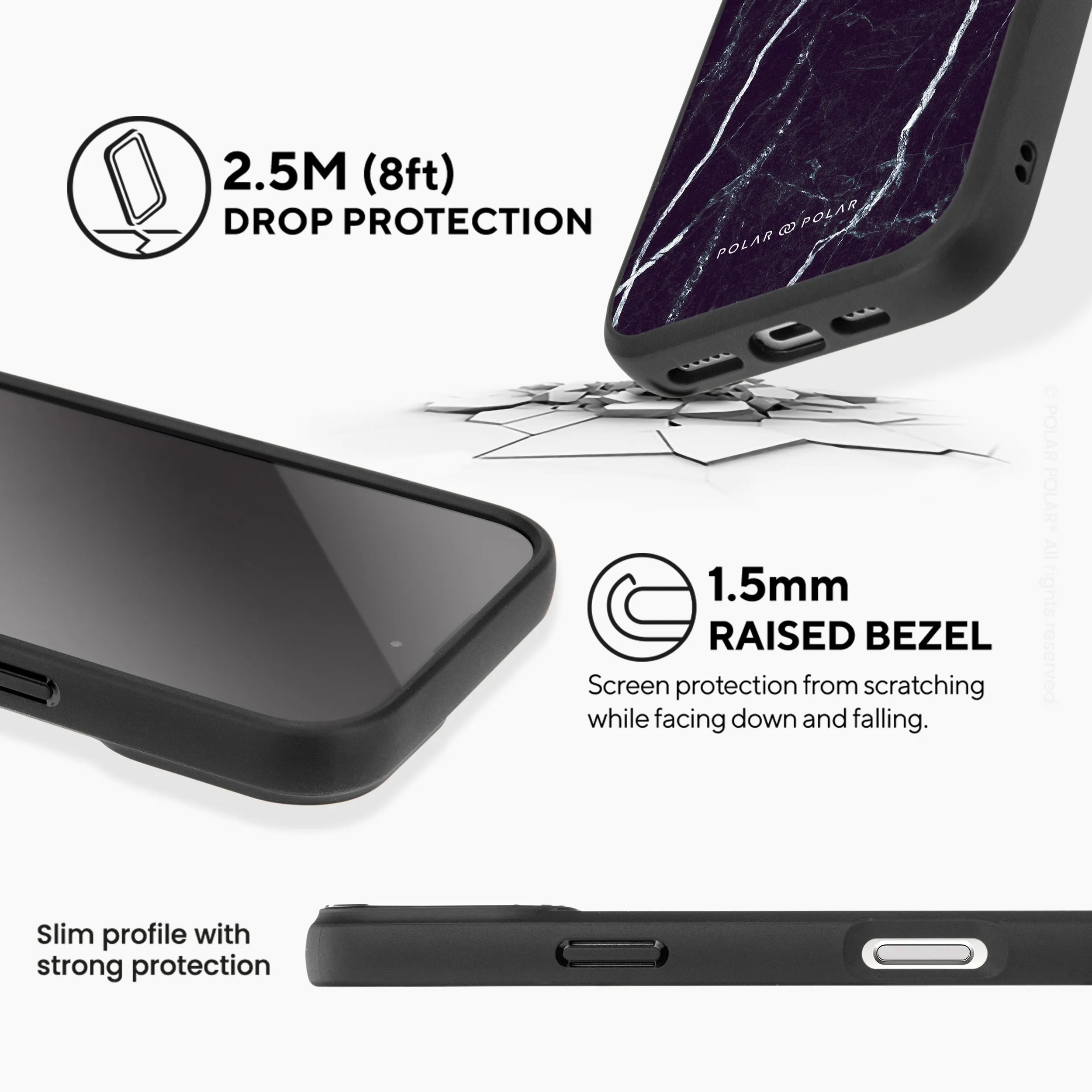 Secret Dark - iPhone 16 Pro Max Frosted Black Bumper MagSafe Case