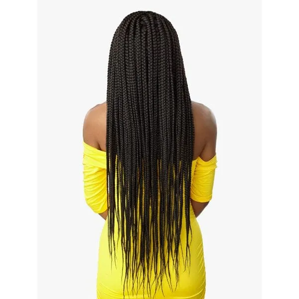 Sensationnel Cloud 9 4x4 Braid Lace Front Wig - BRAIDED BOX BRAID X-LARGE 36″ - Unbeatable