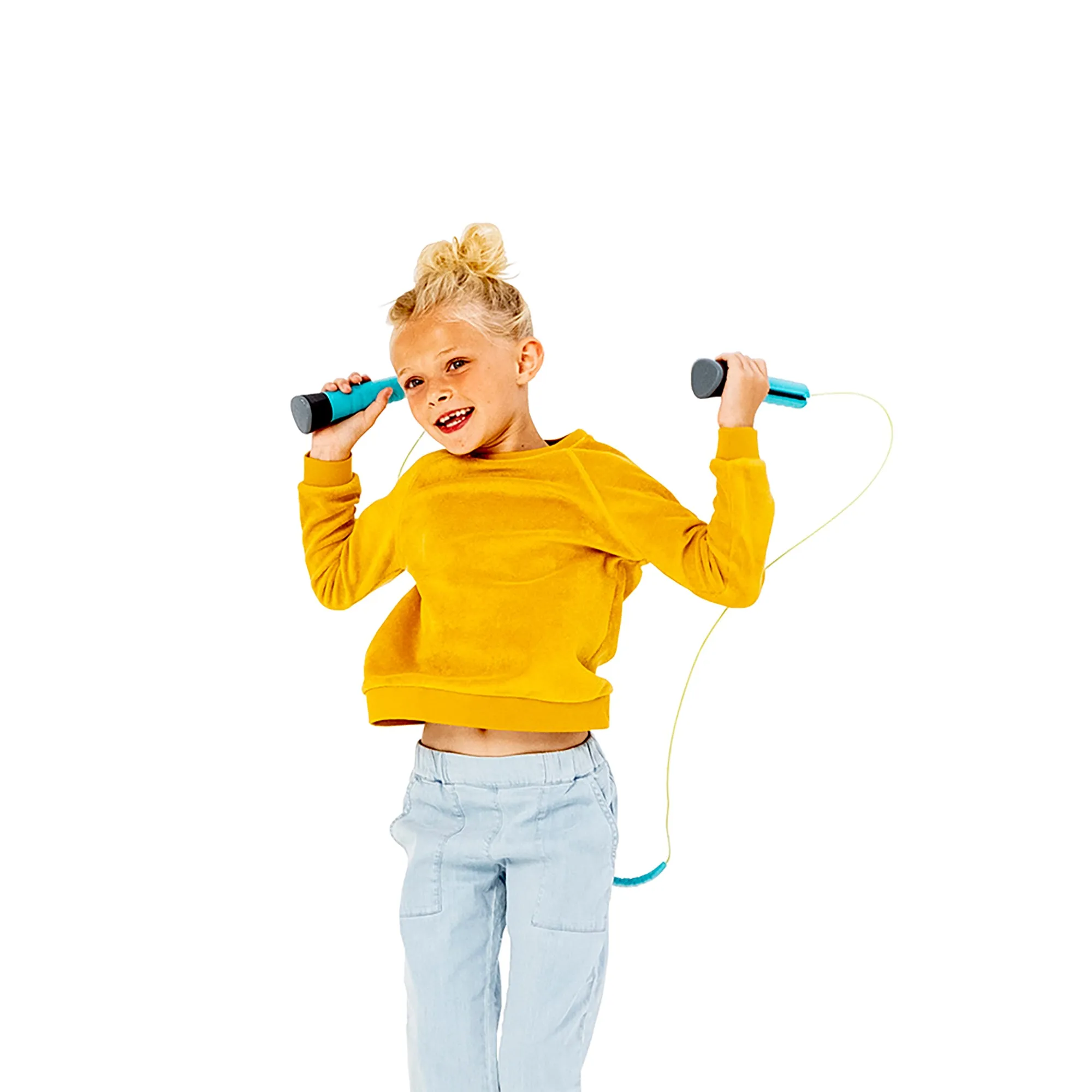Skibbi - adjustable length jump rope with accelerator