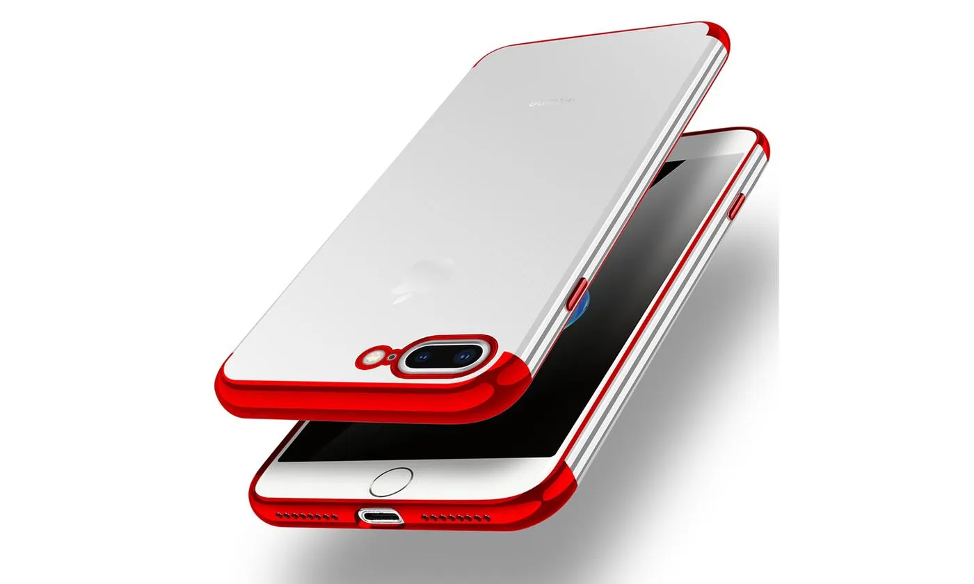 Slim Case TPU Shockproof Transparent Case For iPhone 7/8/7 8 Plus/XS/XS Max/XR/X