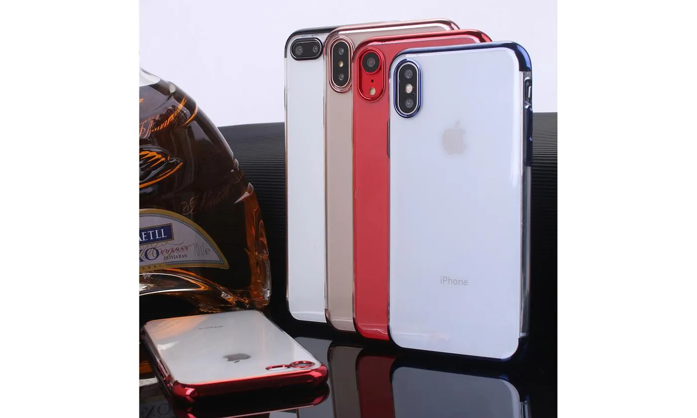 Slim Case TPU Shockproof Transparent Case For iPhone 7/8/7 8 Plus/XS/XS Max/XR/X