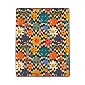 Smiley Emoji Funky Throw Blanket