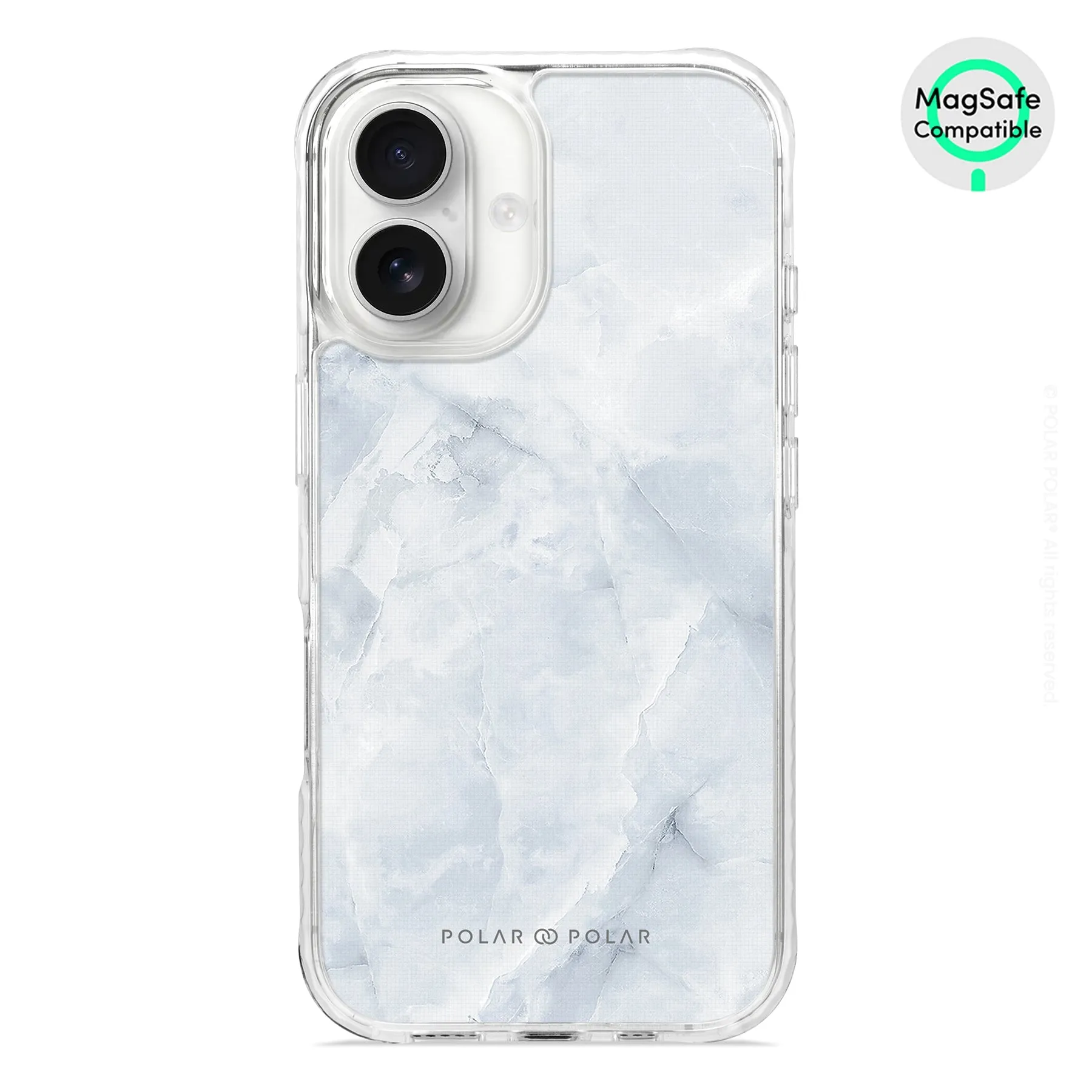 Snow Mountain - iPhone 16 Clear Bumper MagSafe Case