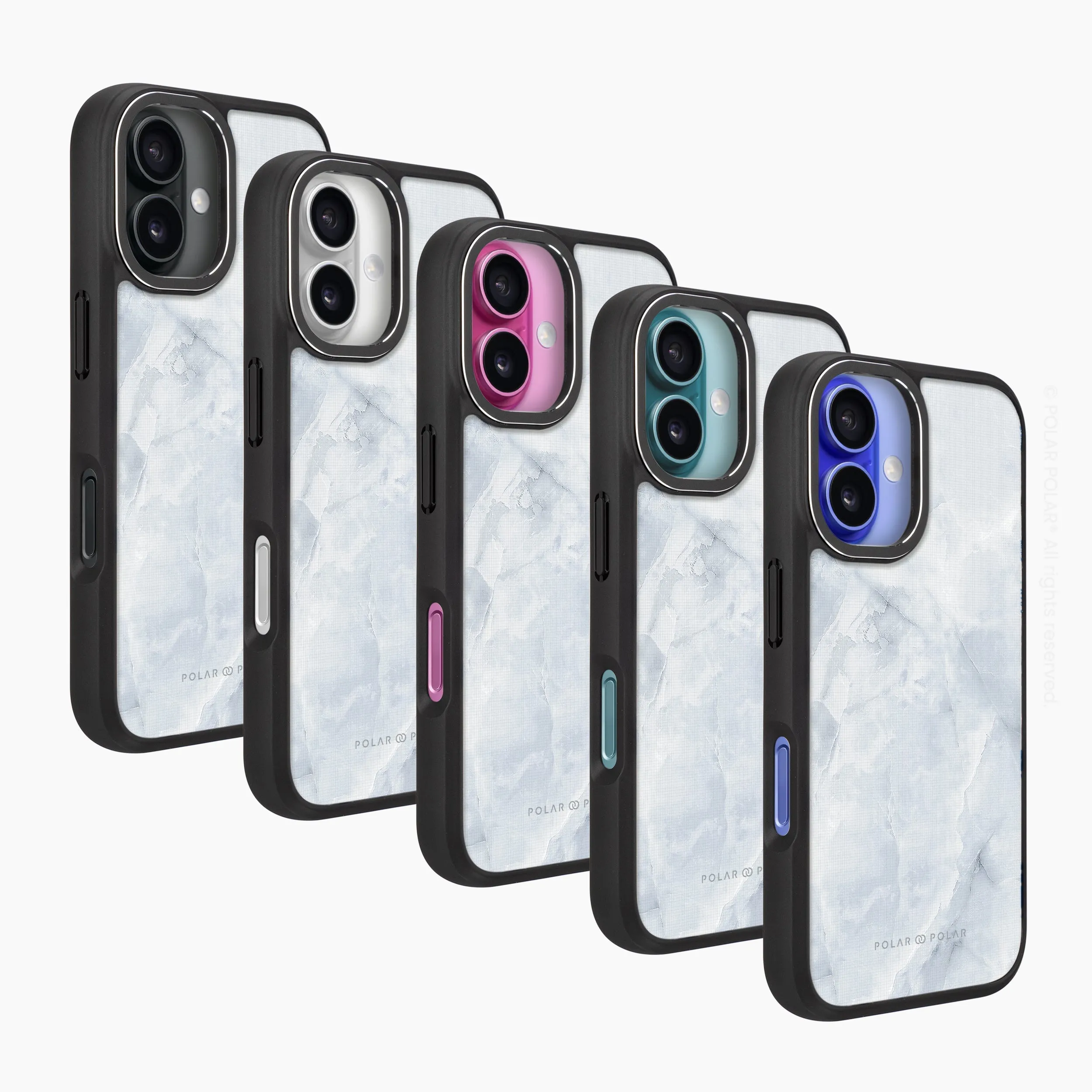 Snow Mountain - iPhone 16 Frosted Black Bumper MagSafe Case