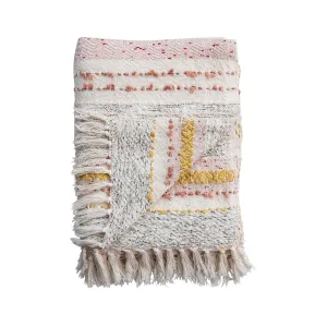 Soft Touch Woven Embroidered Throw