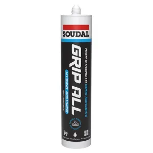 Soudal Grip All Hybrid Polymer Adhesive- Crystal Clear