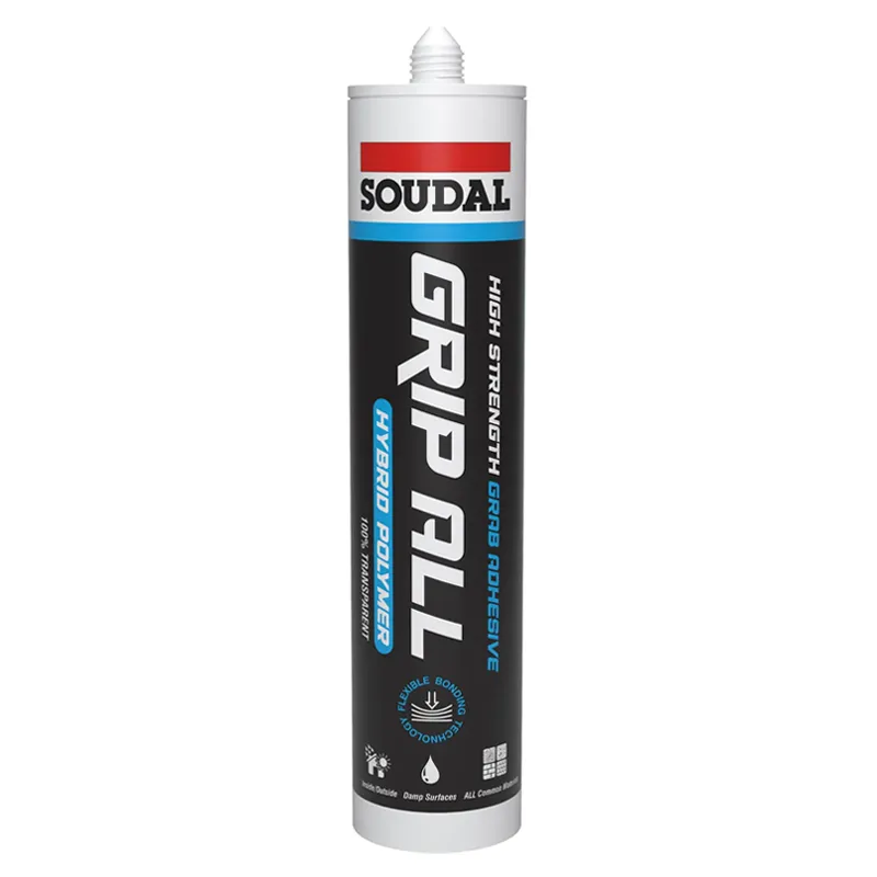 Soudal Grip All Hybrid Polymer Adhesive- Crystal Clear
