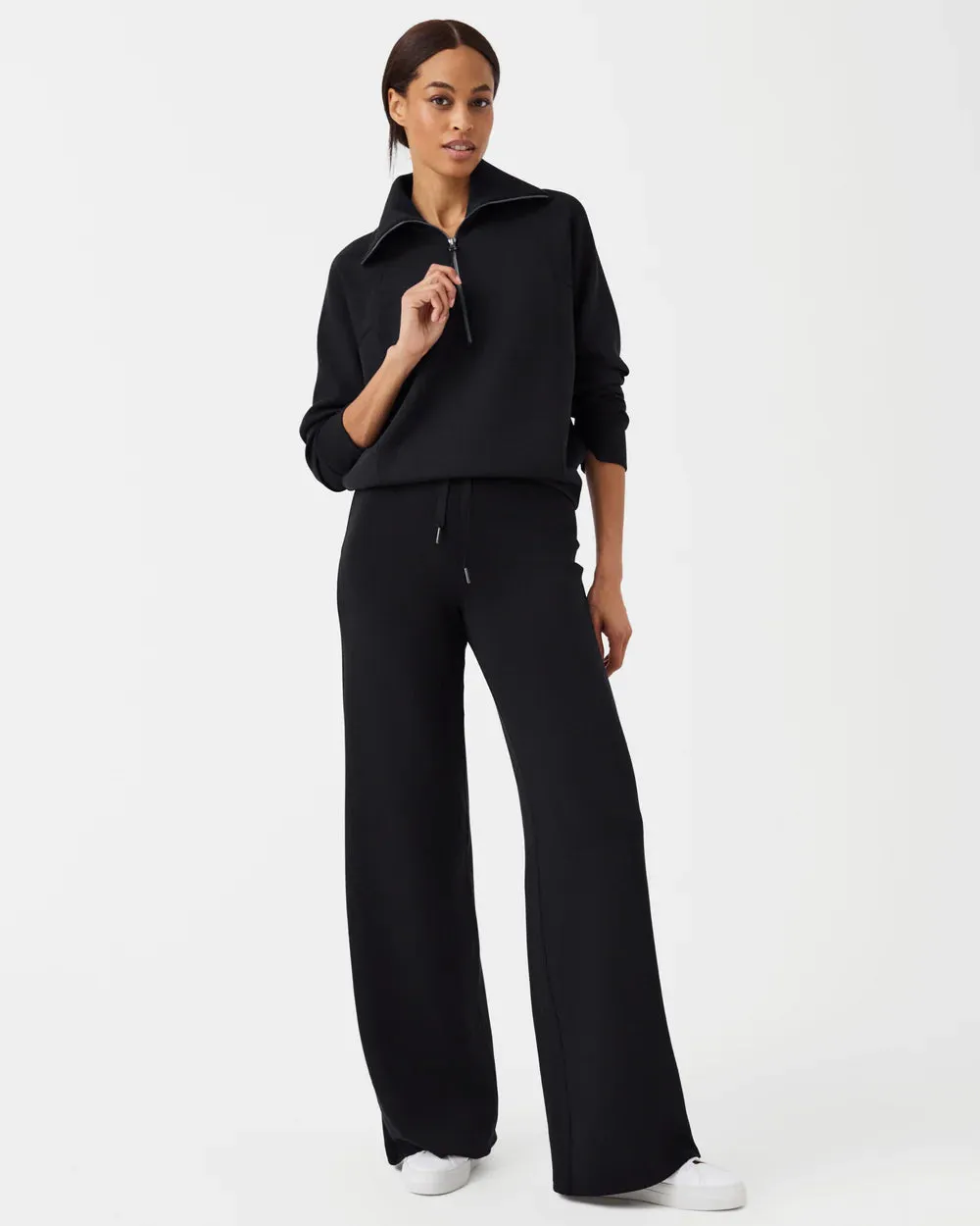SPANX | AirEssentials Wide Leg Pant {Very Black}