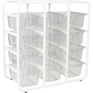 Storex Cubby Bin Storage Rack